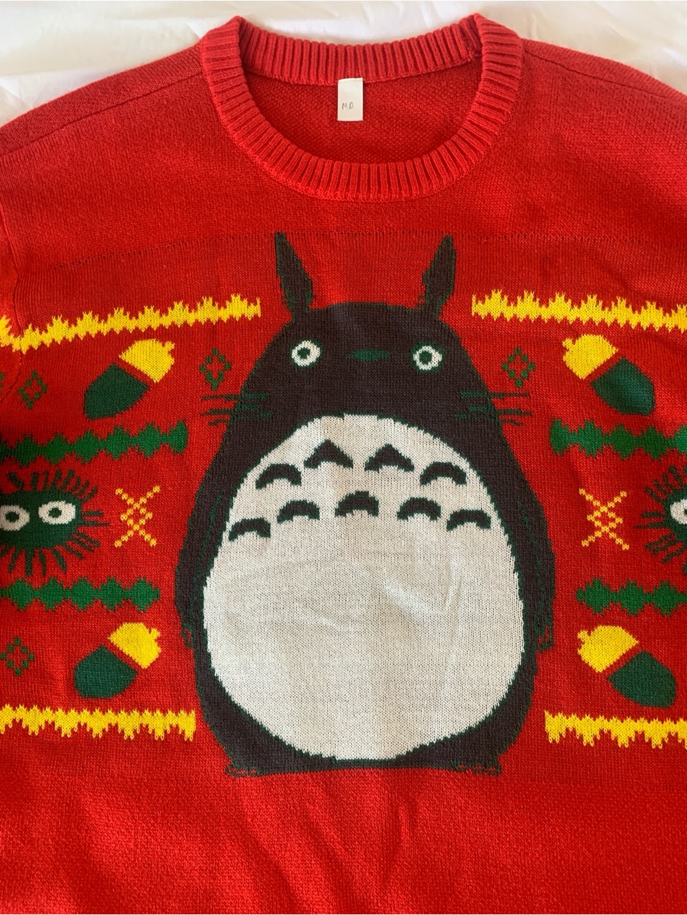 My neighbor Totoro Graphic Crewneck Sweater with dust bunnies sprites Christmas